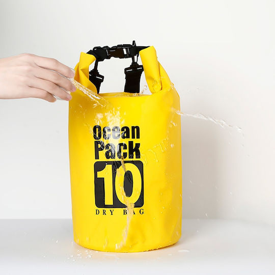 Ocean Pack Водоустойчива Чанта За Рамо И Раница 10л Жълта
