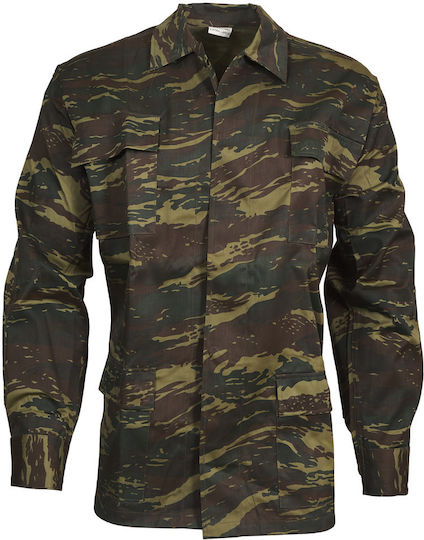 Woodland Military Jacket Greek Camouflage Khaki
