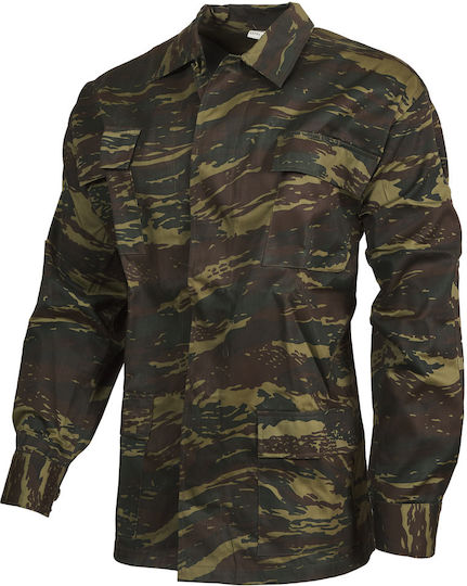 Woodland Military Jacket Greek Camouflage Khaki