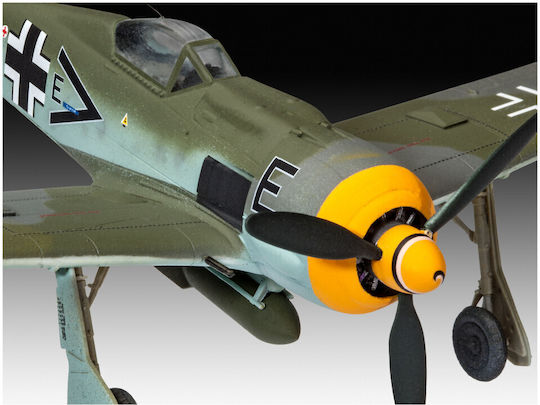 Revell Focke Wulf Fw190 F-8 Modeling Figure Airplane Gray 46 Pieces in Scale 1:72