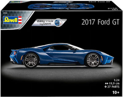 Revell Ford 2017 Ford GT Easy-Click Фигура за Моделизъм Автомобил 27 Части в Мащаб 1:24 19.9см.