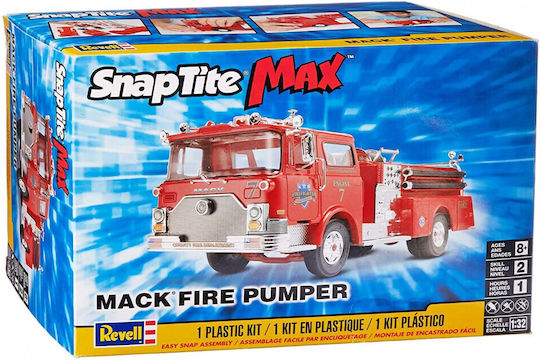Revell Mack Fire Pumper Modeling Figure Truck in Scale 1:32