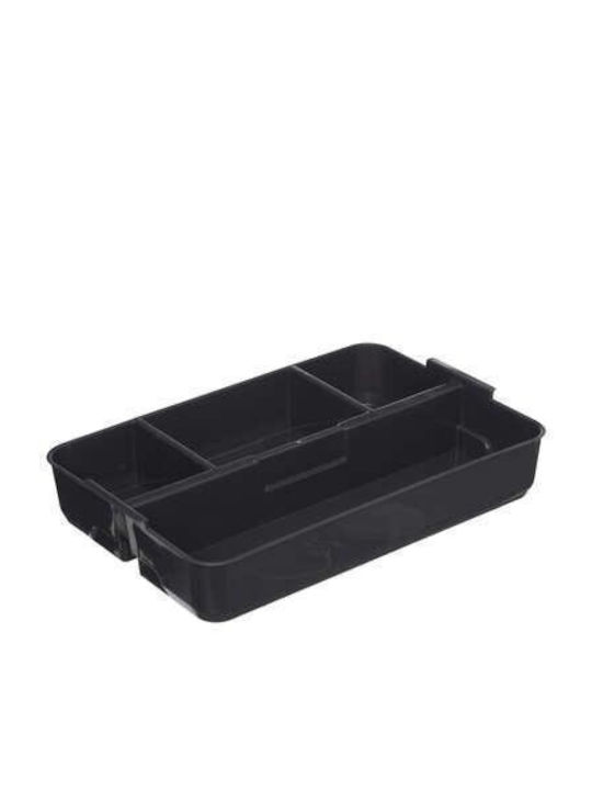Plastic Storage Box with Lid Transparent 21.5x30.5x18cm 1pcs