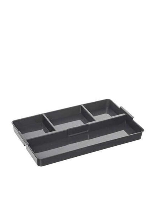 Plastic Storage Box with Lid Transparent 22.5x35.5x10cm 1pcs