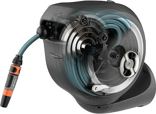 Gardena Rollup M Automatic Watering Wind Wall Mounted with Hose 20m M