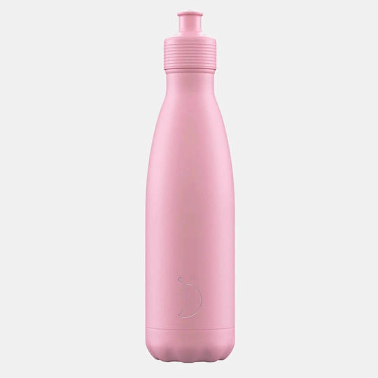 Chilly's Spare Lid for Thermos 500ml made of Plastic Pink