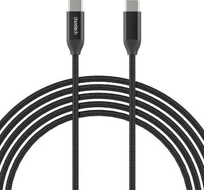 Choetech XCC-1035 Braided USB 3.1 Cable USB-C male - USB-C male 240W Μαύρο 1m