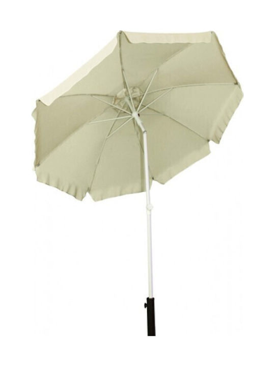 Umbrelă Metalică Albă Ecru 2x2m Ecru