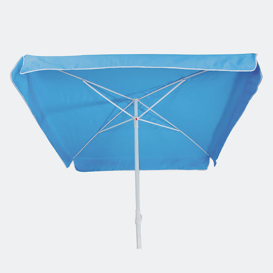 Summer Club Bahamas Beach Umbrella Diameter 1.6m with UV Protection Blue