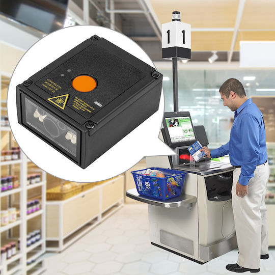 Netum Fixed Scanner Ενσύρματο με Δυνατότητα Ανάγνωσης 2D και QR Barcodes