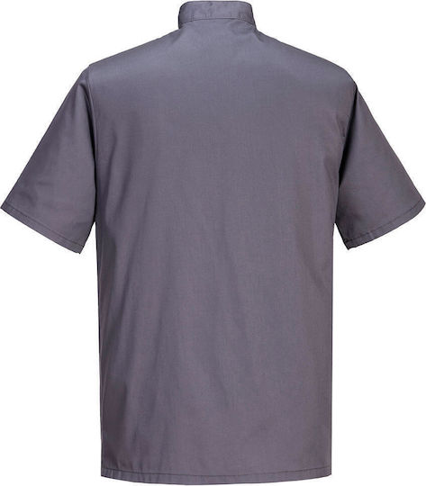 Portwest Chef Jacket Unisex White With Short Sleeve Cumbria