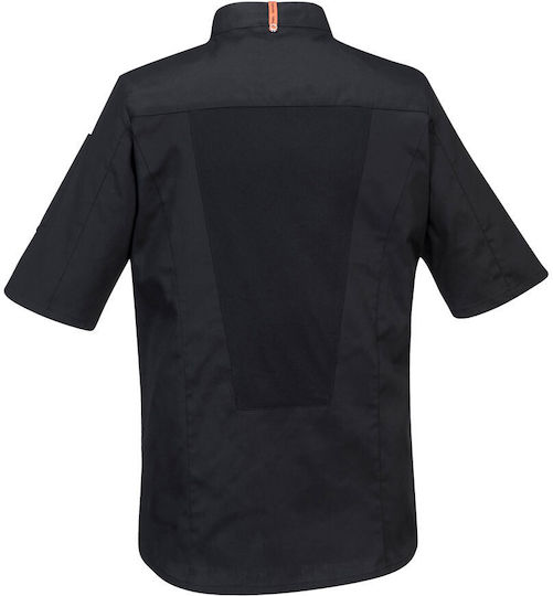 Portwest Chef Jacket Male White With Short Sleeve