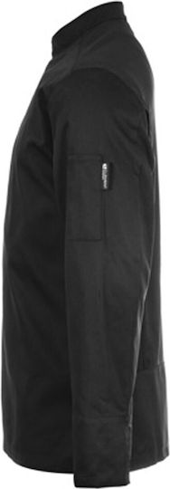 Clement Design Σακάκι Σεφ Unisex Μαύρο με Μακρύ Μανίκι Liverpool