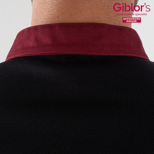 Giblor's Coat Chef Unisex Burgundy with Long Sleeve