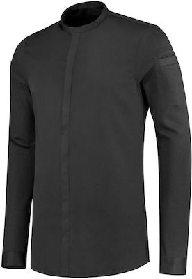 Le Nouveau Chef Julien Chef Long Sleeve Polyester Jacket Black