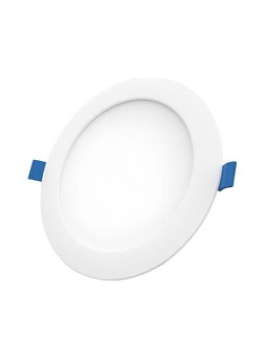 Wellmax Round Recessed LED Panel 18W with Natural White Light 4000K 22.5cm