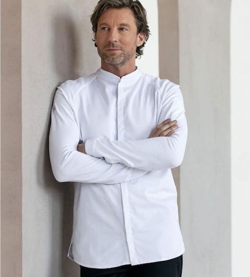 Le Nouveau Chef Haina Bucătar Bărbat Alb cu Mânecă lungă Romain
