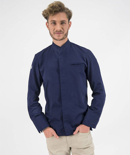 Le Nouveau Chef Coat Chef Blue with Long Sleeve Alain