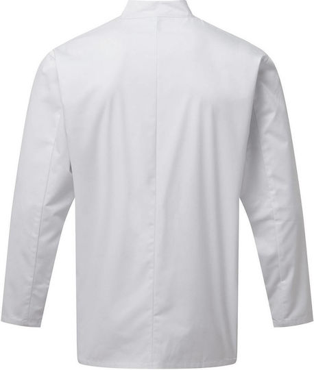Kochjacken 100% Baumwolle Unisex Weiß mit Langärmeligem Premier PR901