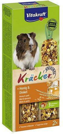 Vitakraft Treat for Guinea Pig with Grains Kracker Duo 2 Pieces