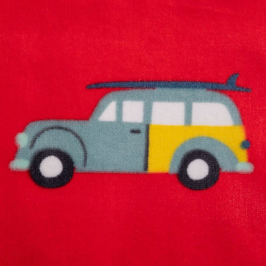 Stephen Joseph Surf's Up Kids Beach Towel Red 152x76cm