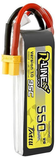 Tattu R-Line Μπαταρία Li-Po 7.4V 550mAh 95C 2S XT30 για Drone