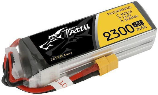 Tattu FPV Classic Μπαταρία Li-Po 14.8V 2300mAh 75C 4S XT60 για Τηλεκατευθυνόμενο 2τμχ