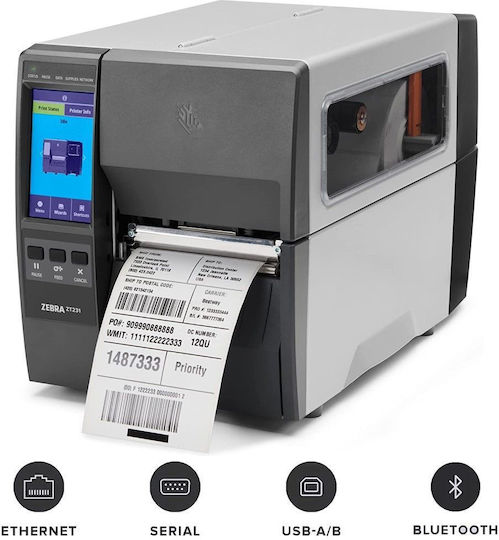 Zebra ZT231 Etikettendrucker Direkttransfer USB, Serial, Bluetooth, Ethernet 203 dpi