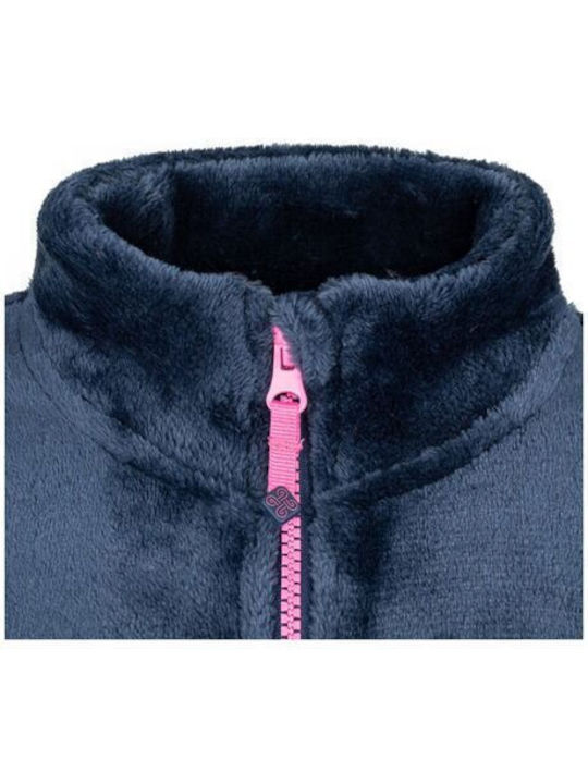 Erin-JG Dunkelblaue Kinder-Fleece-Strickjacke Kilpi