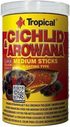 Tropical Arowana Medium Sticks Cichlid Food Sticks 1000ml
