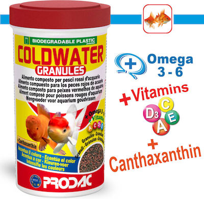 Prodac Coldwaters Τροφή για Χρυσόψαρα σε Κόκκους 100ml 35γρ.