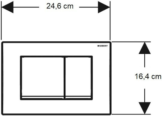 Geberit Delta Flush Plate Single Flush