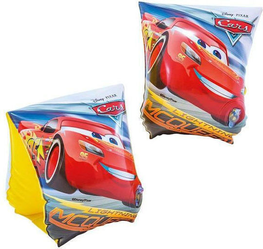 Intex Μπρατσάκια Κολύμβησης από Βινύλιο 3-6 ετών Cars 23x15εκ. Πολύχρωμα