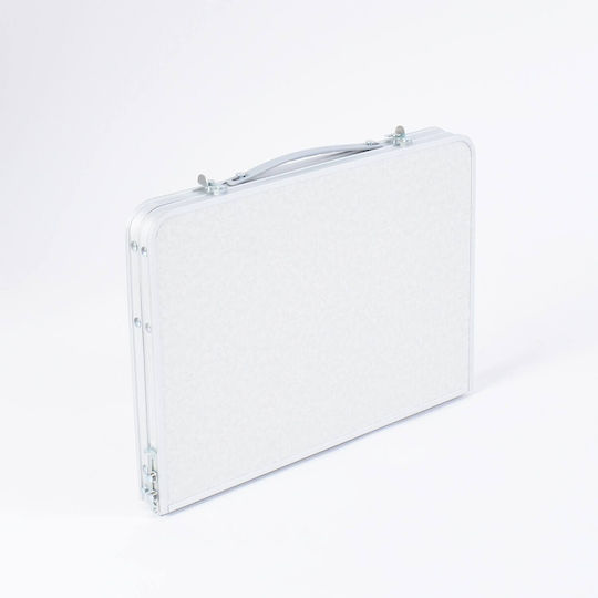 Hupa Table Aluminum for Camping Foldable in Case 59x41x25.5cm White