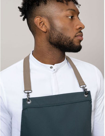 Le Nouveau Chef Șorț Chef Corp întreg Davos Albastru Petrol