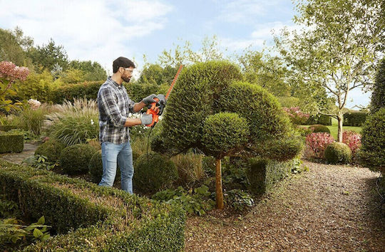 Black & Decker BEHT201 Electric Hedge Trimmer 420W with Blade 45cm BEHT201