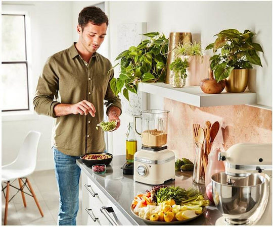 Kitchenaid Artisan K400 Commercial Blender 1.2kW Beige with Capacity of Jar 1.4L 22.91x19.28x40.1cm