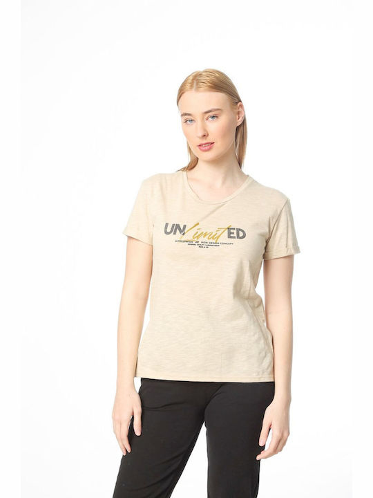 Paco & Co Women's T-shirt Beige