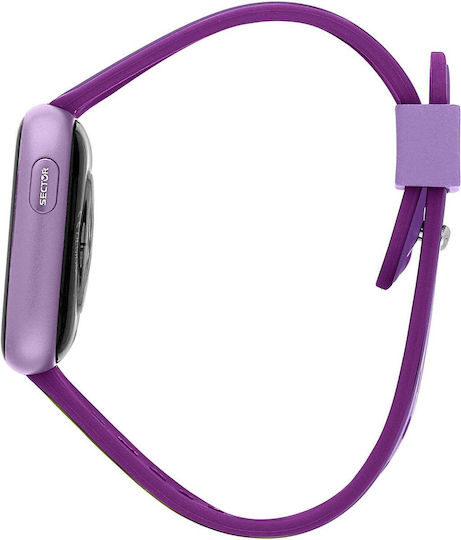 Sector S-04 Aluminium 40mm Smartwatch with Heart Rate Monitor (Purple)