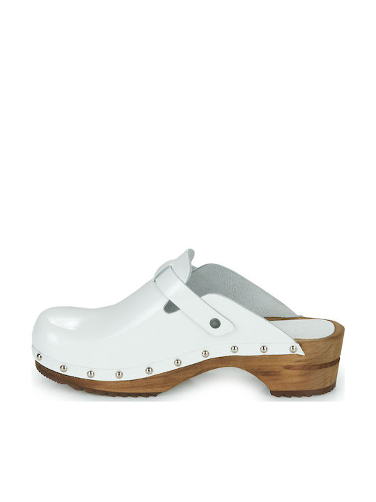 Sanita Krisla Damen Clogs Weiß