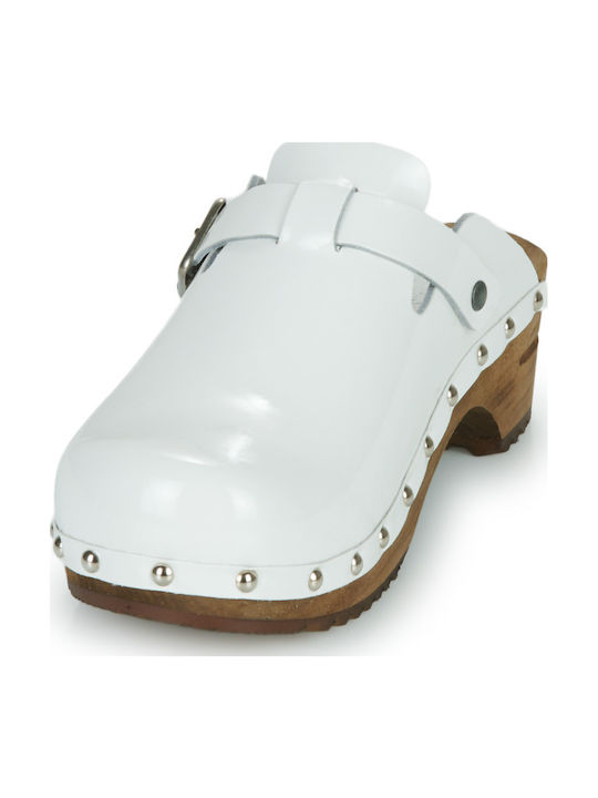 Sanita Krisla Damen Clogs Weiß