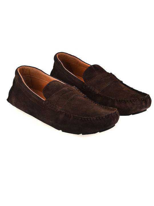 Suede loafers Mauro Boano Brown Evening, ALL DAY, CASUAL, BUSINESS, BLAZER, WEDDING