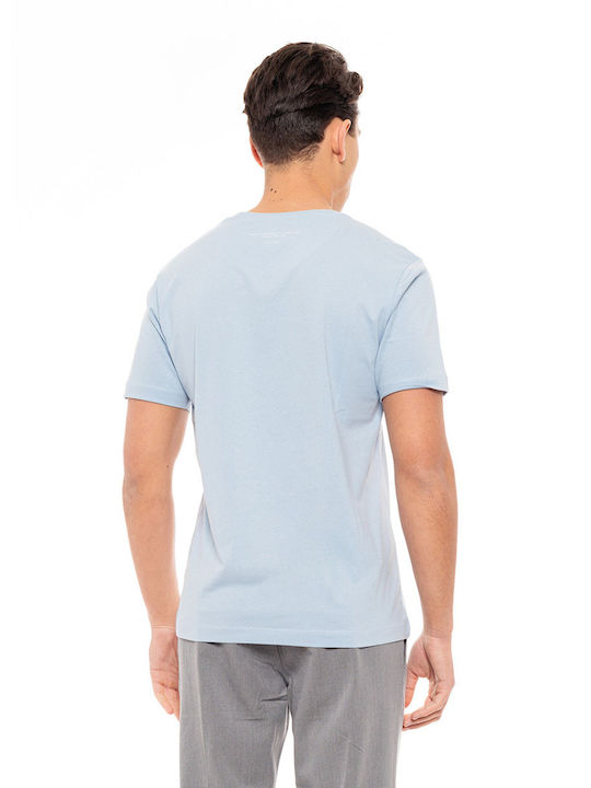 Biston Men's Short Sleeve T-shirt Light Blue