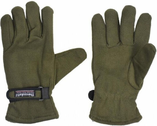Army Race Fleece Thinsulate Military Gloves Khaki In Khaki Colour