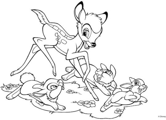 Diakakis Drawing Pad Bambi 1pcs