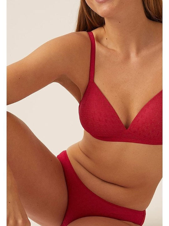 Bra with padding without bannula | 5665 FUXIA