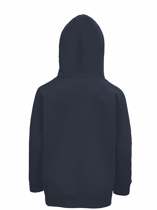 Kids Hoodie Unisex Organic "Wednesday Addams logotype" French Navy