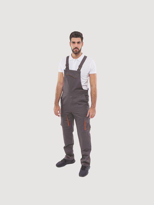 Axon Top Work Coveralls Dungarees Cotton Gray