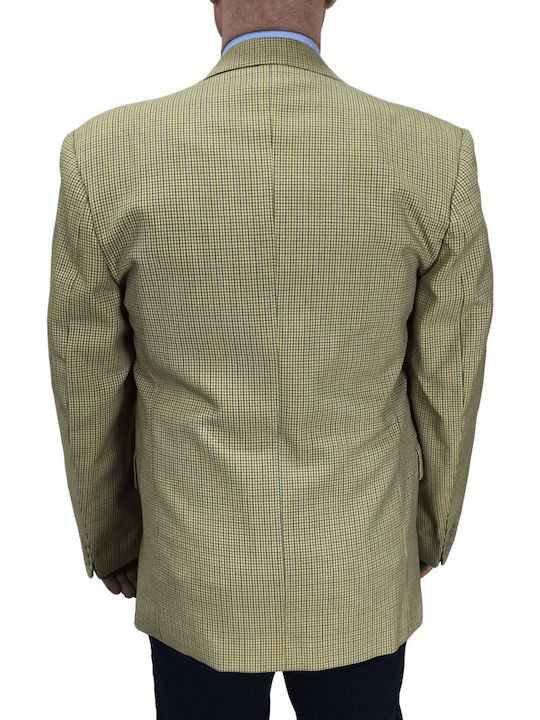 JACKET PLAID BEIGE 4890 TIPTOP TAILORS (4890-1-)