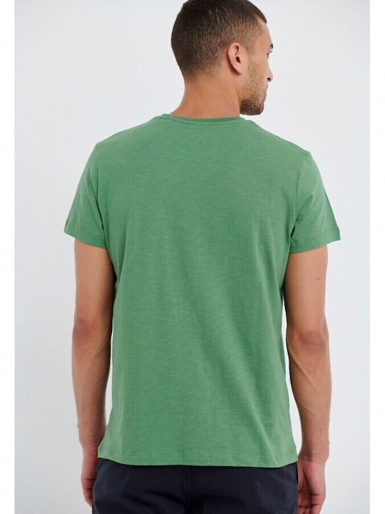 Garage Fifty5 T-shirt Bărbătesc cu Mânecă Scurtă Verde